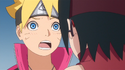 Sarada says Boruto's eyes are bluer than Lord Seventh