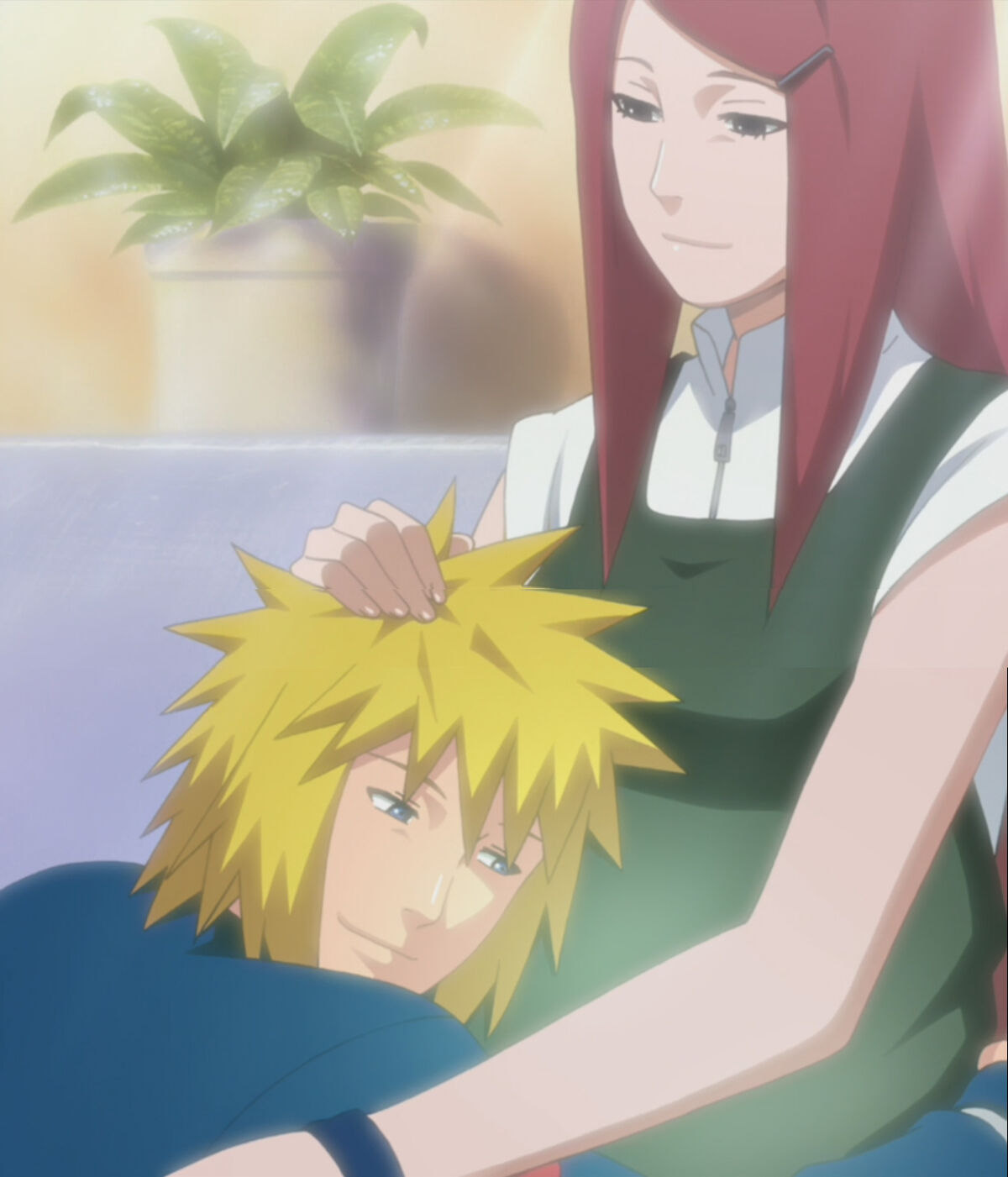 minato and kushina and baby naruto