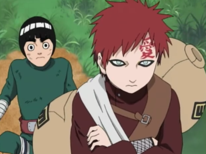 gaara and rock lee