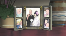 Naruto and Hinata's wedding and family picture.