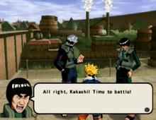 Kakashi and Guy UltimateNinja3Ougi