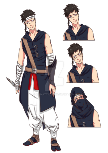 Naruto oc hayato hyuga by itsnattie-d8br5wr