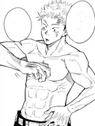 Cal's physique.