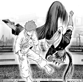 Suiryu kicks Saitama down