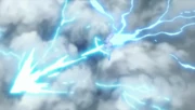 Sasuke firing his strongest technique, Indra’s Arrow.