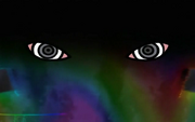 The anime's first rendition of the Rinnegan.