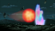 Shion deflects an attack