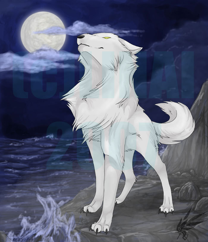 Free: White Wolf Clipart Red Wolf - White Wolf Anime Red - nohat.cc