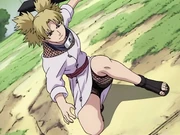 Temari facing Shikamaru at the Finals.