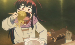 Otohime eating