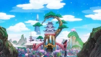 Uzushiogakure after one year under Shenron's leadership.