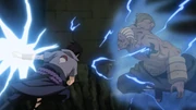 Sasuke vs. the Raikage.
