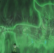 Tora's Incomplete Susanoo (Mangekyō Sharingan version)