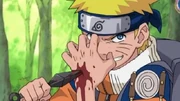 Naruto stabs his hand