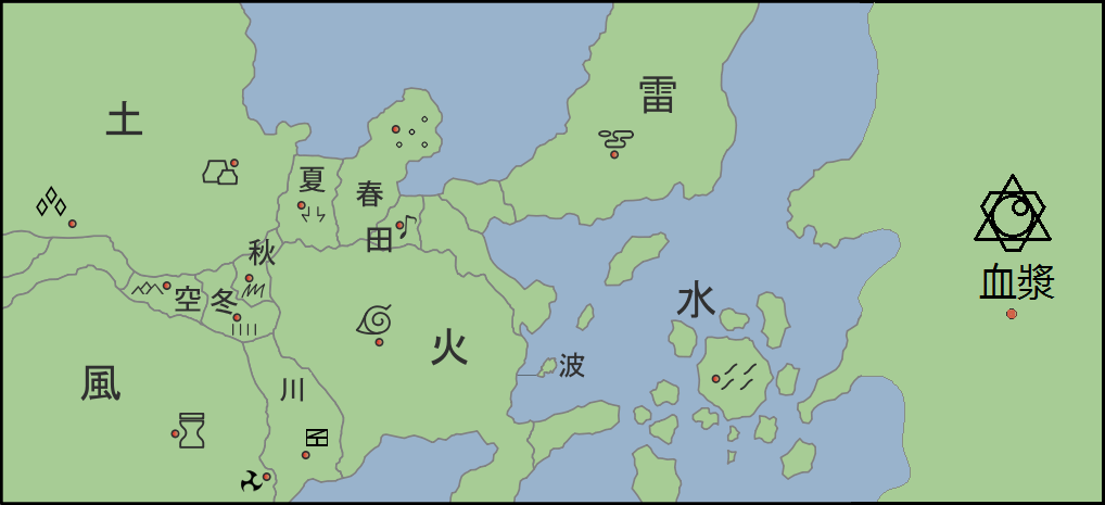 Is this the full official word map of the Naruto Universe ?