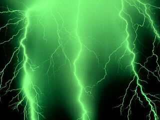 Download Green Neon Lightning In Black Wallpaper  Wallpaperscom