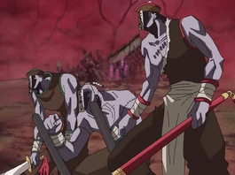 Zombies resurrected through the Kashiri Burial Arts