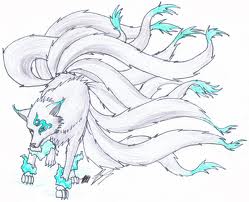 white wolf demon