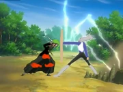 Shirubi's use of Lightning Release.