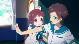Otohime being timid