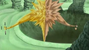 Rasa clashing with Gaara.