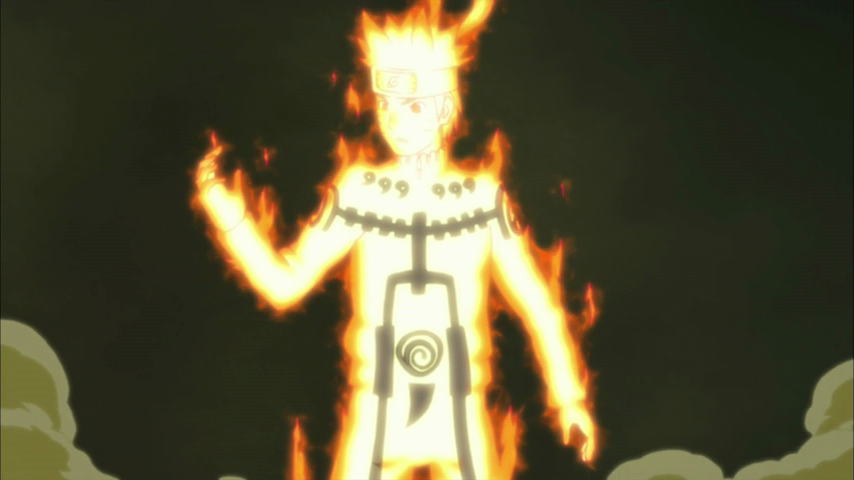 naruto shippuden nine tailed chakra mode