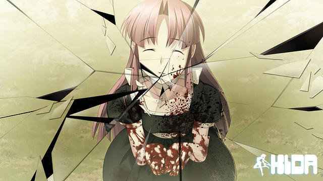 anime girl broken mirror