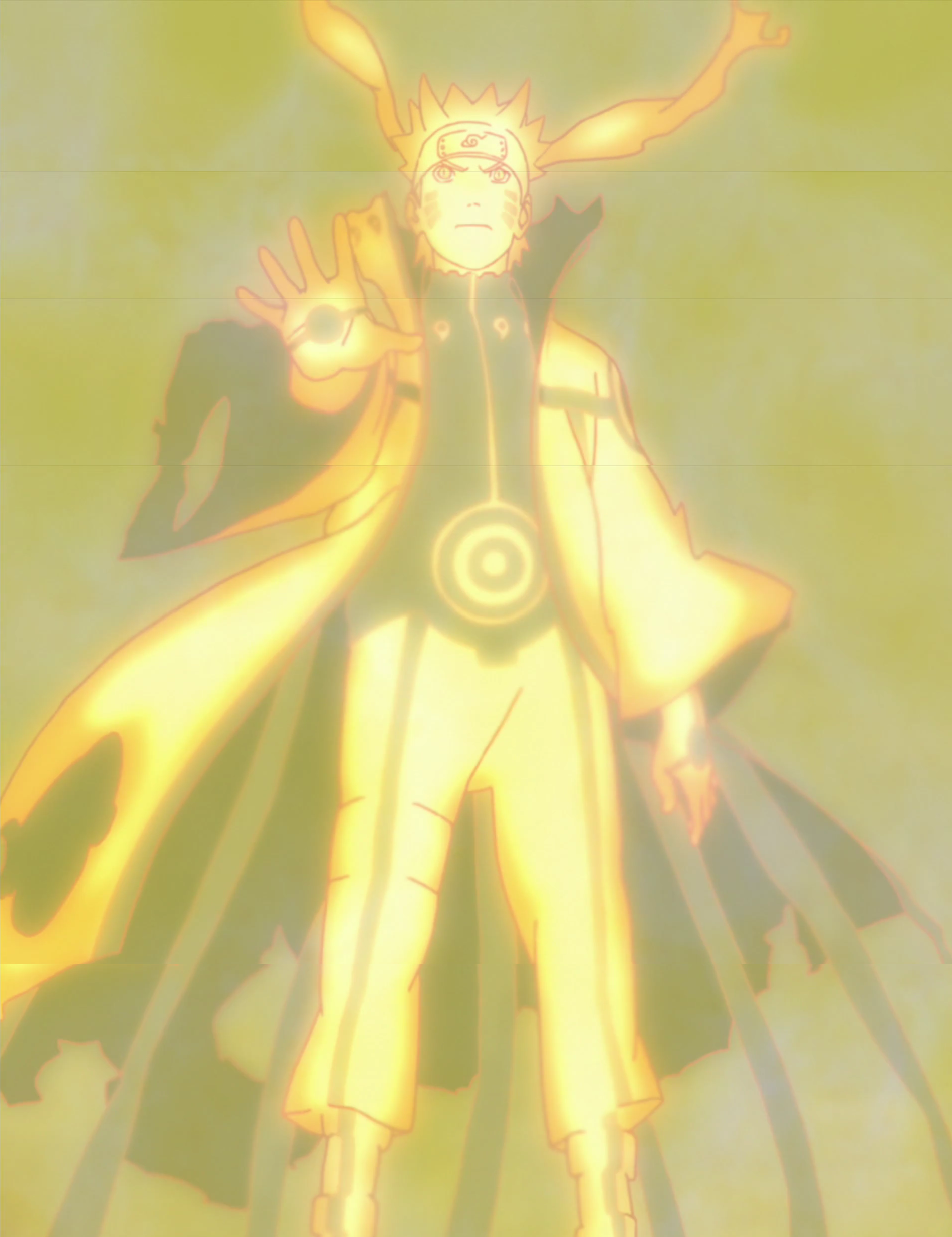 naruto shippuden nine tailed chakra mode