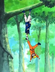 Sasuke saving Naruto