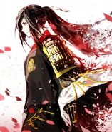 Samiya's warrior disguise close-up.
