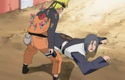 Naruto saving Sora from Arikurin