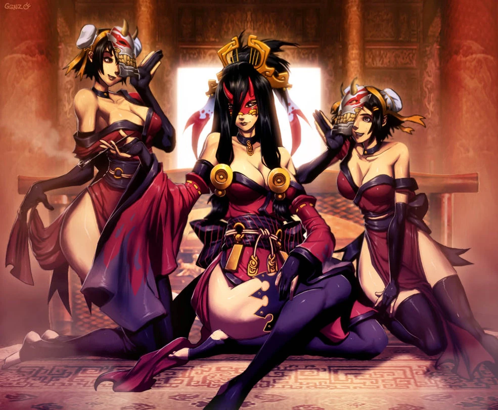 File:L5R Courtesan by GENZOMAN