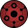 Uchiha Yasakani's Mangekyō Sharingan.
