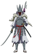 Samurai’s full body.