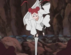 Puppet 9: This puppet was modelled after a female with red hair tied into buns. It wielded two large, broad-swords and was capable of cleaving through enemies with ease, although the sheer size of the weapons reduced the puppet's dexterity somewhat. This puppet was one of the main attackers, and could fend off even the strongest of enemies at an alarming rate.