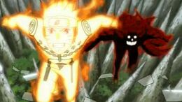 Naruto and killer bee in tailed beast chakra control