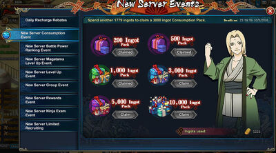 Server Opening Event, Naruto Online Oasis Games Wikia