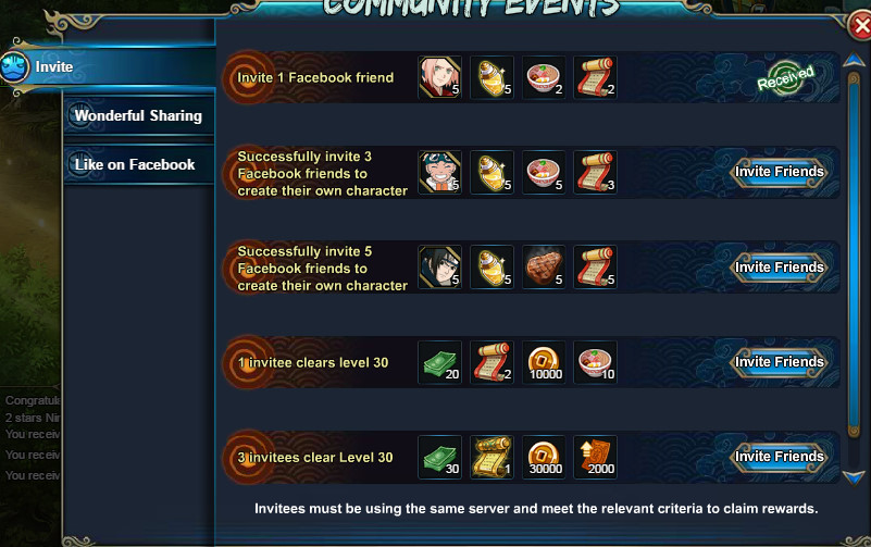 Server Opening Event, Naruto Online Oasis Games Wikia