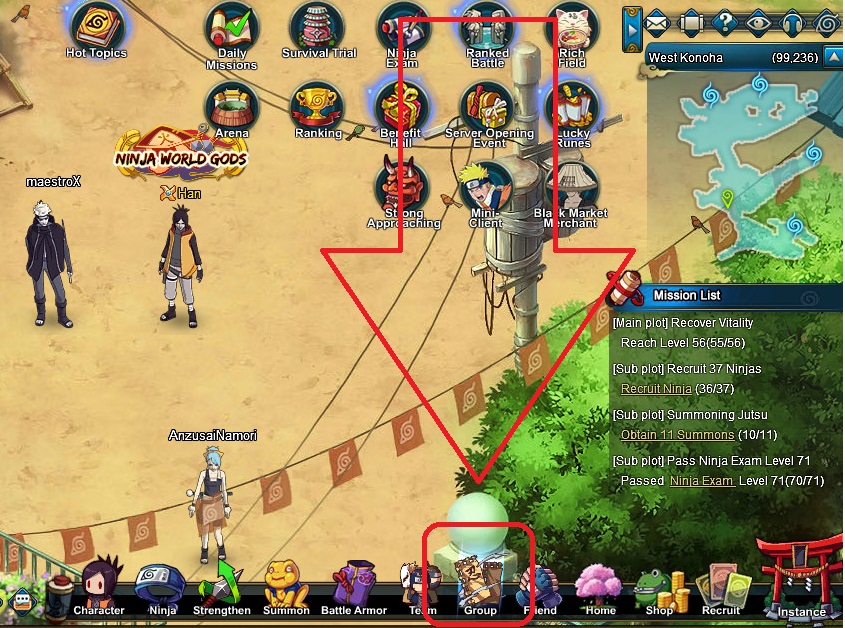 COMP FULL IWAGAKURE - Naruto Online 