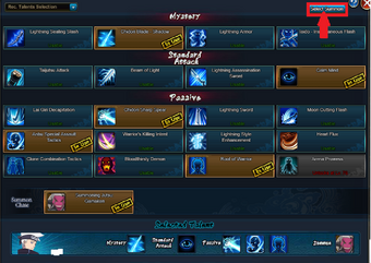 Where 'Select Summon's Icon located at