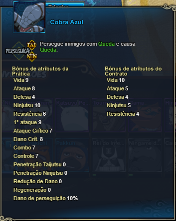 Cobra Azul, Wiki Naruto Online Brasil