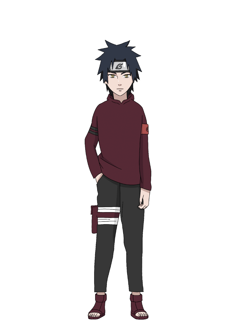 I redesigned my 10 Year old Naruto OC