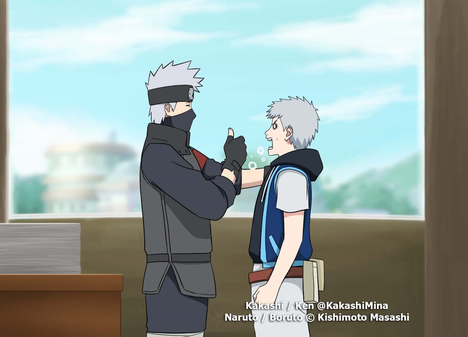 Kakashi and Son  Kakashi, Naruto clans, Anime naruto