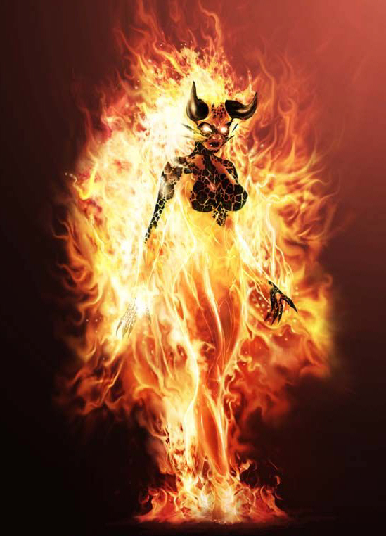 female fire elemental