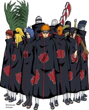Akatsuki 2 Naruto Leather Smith Shoes - AnimeBape