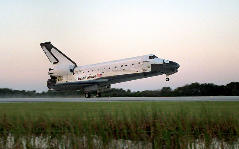 space shuttle landing gear dimensions