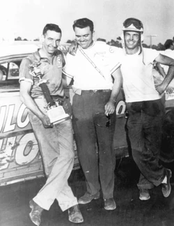 Herb Thomas (left) with  and  at  fairgrounds (taken between 1952 and 1954), courtesy of the Florida Photographic Collection