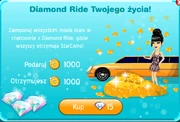 Okienko z zakupem Diamond Ride