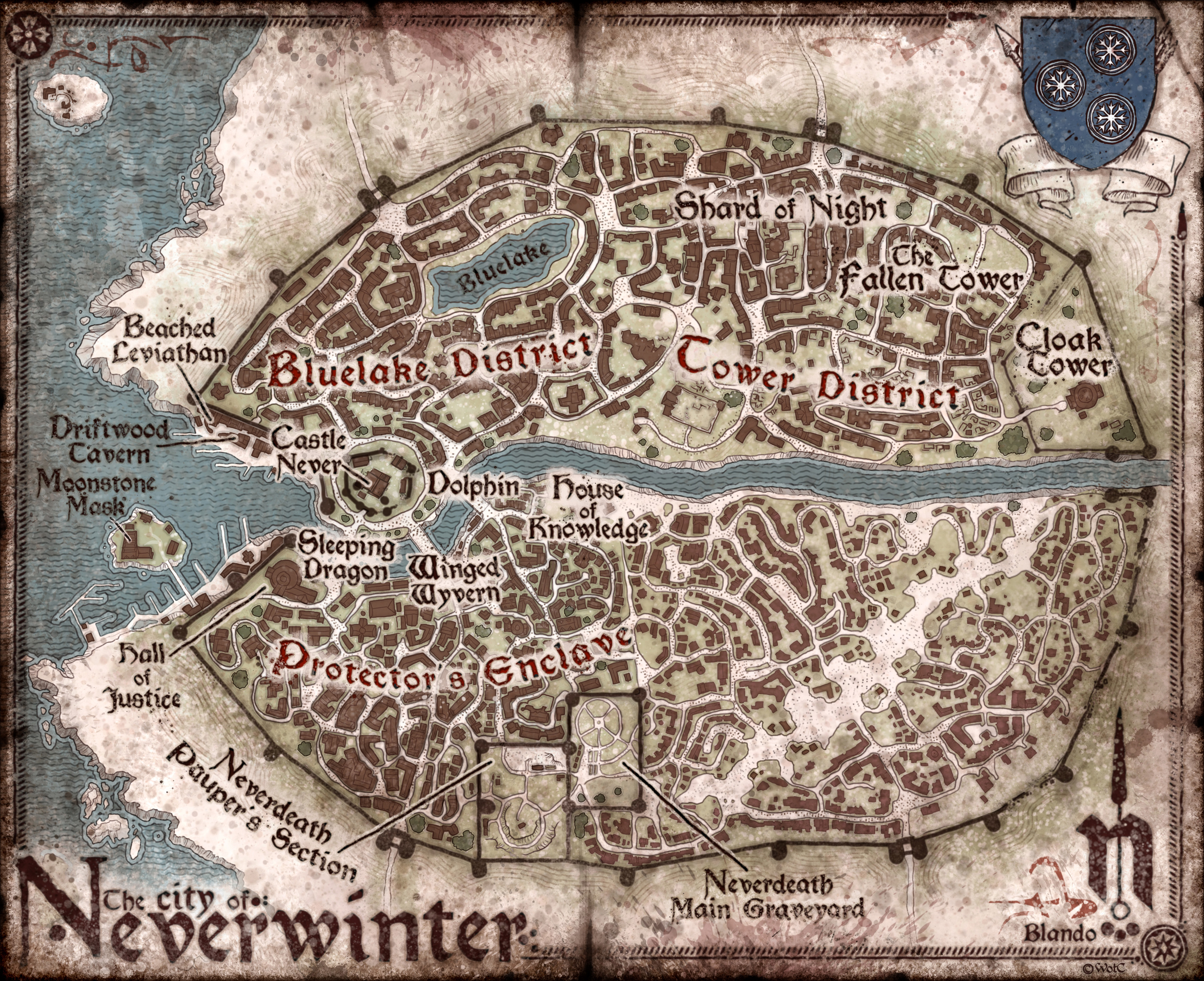 Detailed Map Of Neverwinter Neverwinter | Nat19 Wiki | Fandom