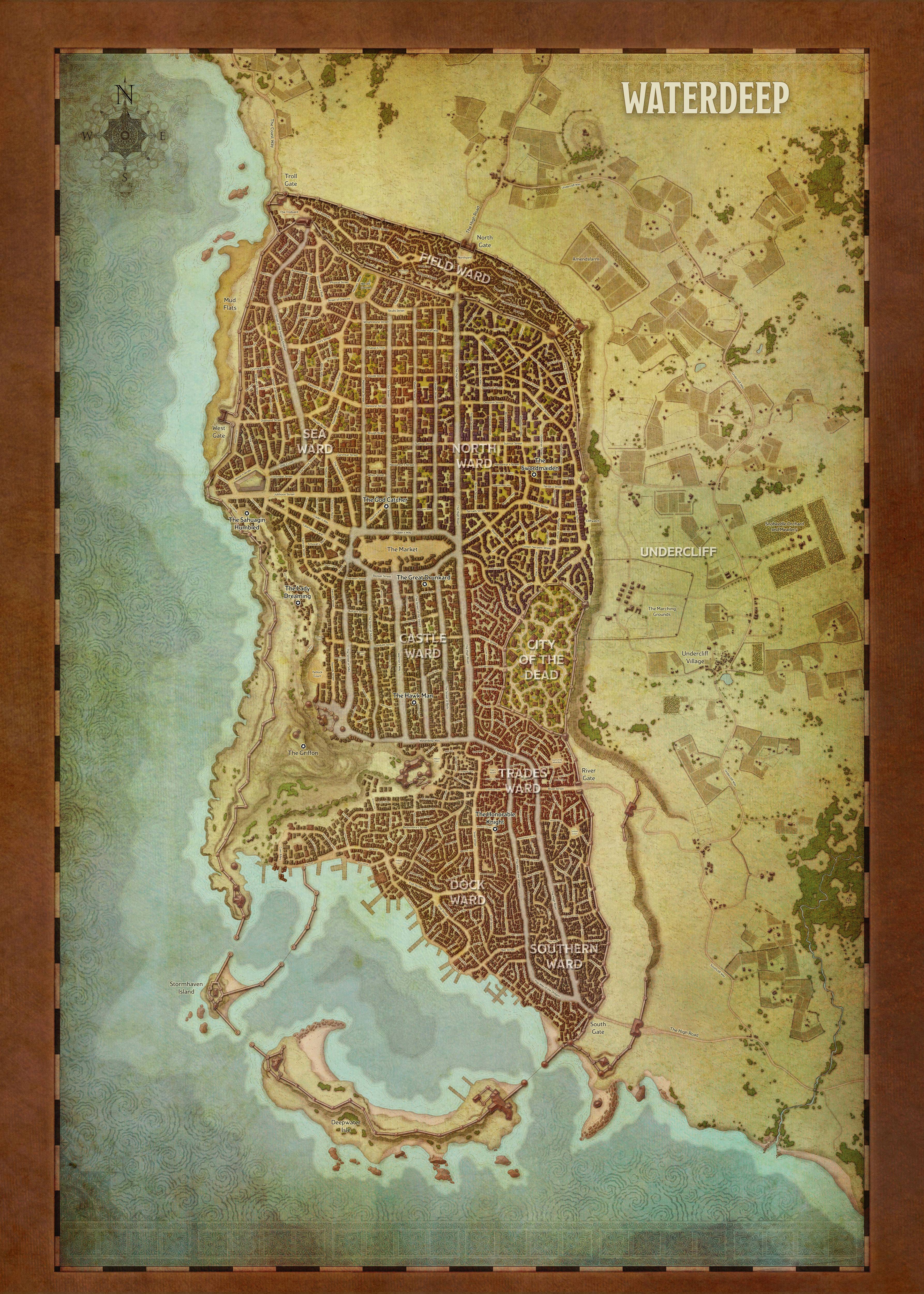 Waterdeep Map Dragon Heist Waterdeep | Nat19 Wiki | Fandom